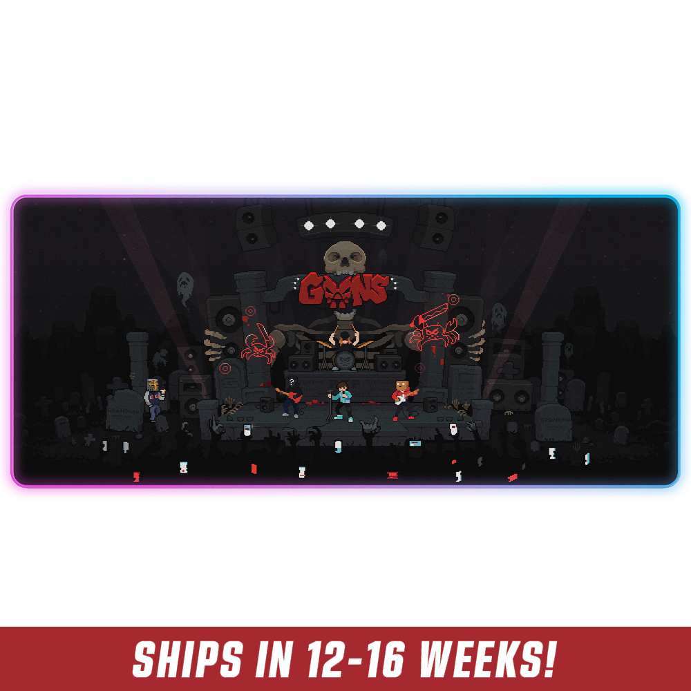 PIXEL CUPS x GOONS RGB Mouse Pad