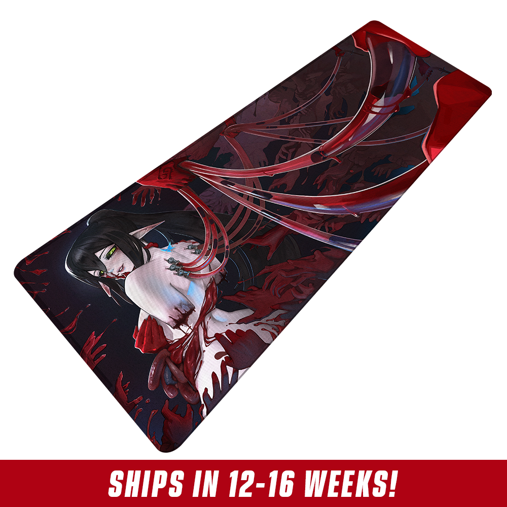 Layna Lazar: Crimson Bloom Mousepad - Image 2
