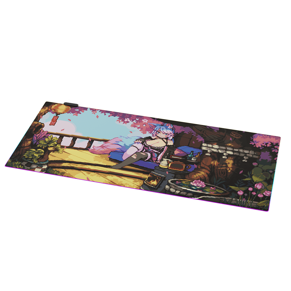 PIXEL CUPS x Silvervale RGB Mouse Pad - Image 2